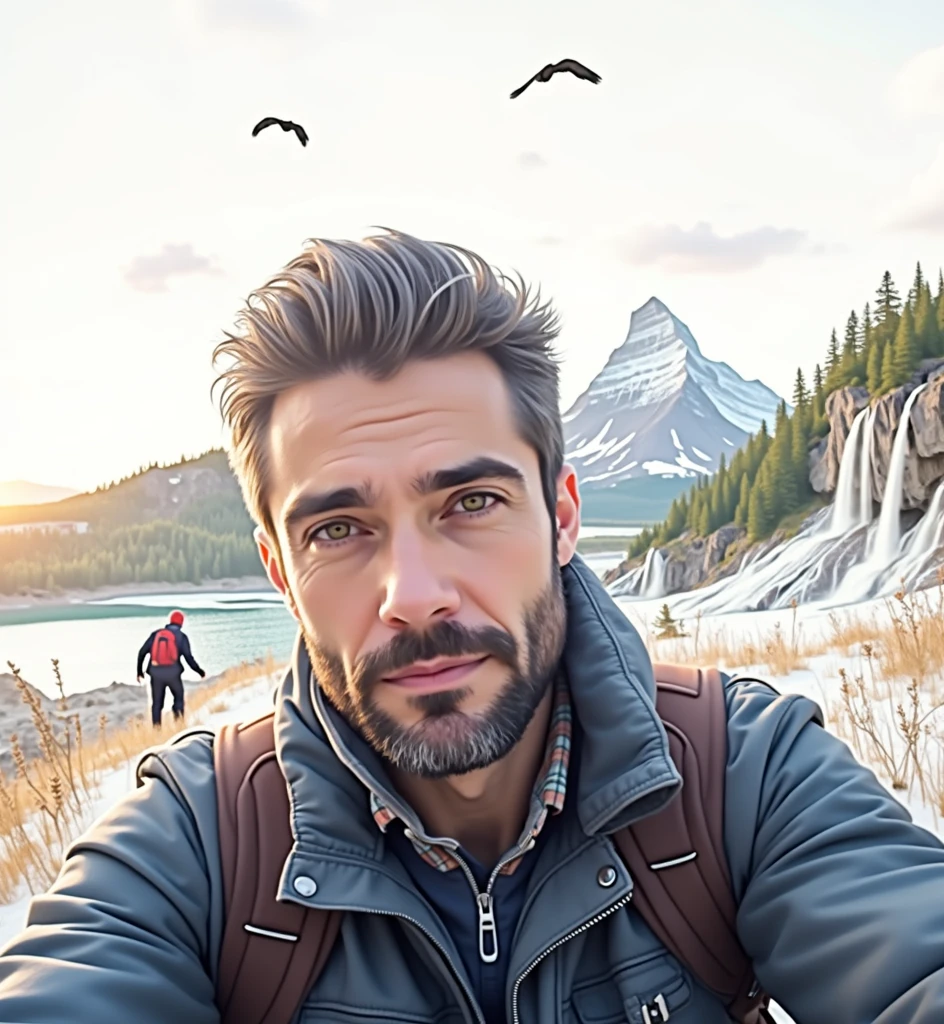 Place him in other landscapes 