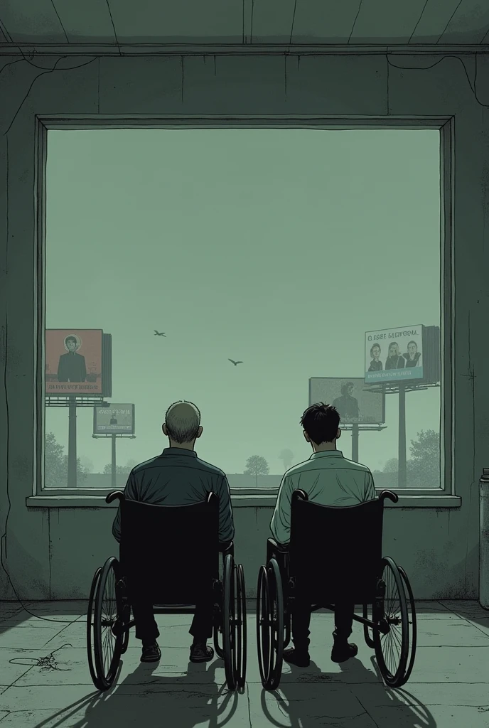Can you dra
w this?, based on the story of Harris Bergeron
The comic ends with a panel showing George and Hazel, oblivious to the tragedy that occurred, representing the dystopian society's grip on the population.