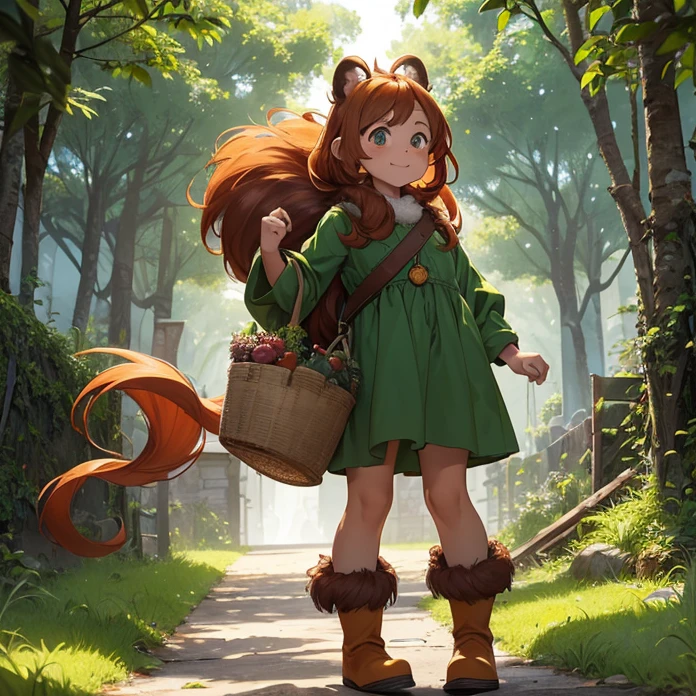 (High Resolution, HD, High Quality, Super Detailed, High Details, Masterpiece, Anime, Anime Style, Character Design, high fantasy, slice of life, animal characteristics, real animal, animal, FURRY CREATURE ANIMAL)
{{100 years old female adult orangutan farmer:(red orangutan eyes, orangutan head, orangutan face, orangutan nose, orangutan closed open mouth, orangutan ears, orangutan neck, baby orangutan short baby body, baby orangutan big mouth, orangutan fur, orangutan long arms, orangutan legs),(green tunic, green boots),(working at the farm, holding a huge bag with saphires, gentle smile, wise and worker deameanor.),(green grass, hindu ecosystem, hindu farm, big trees far ahead, stone farmer house)}}