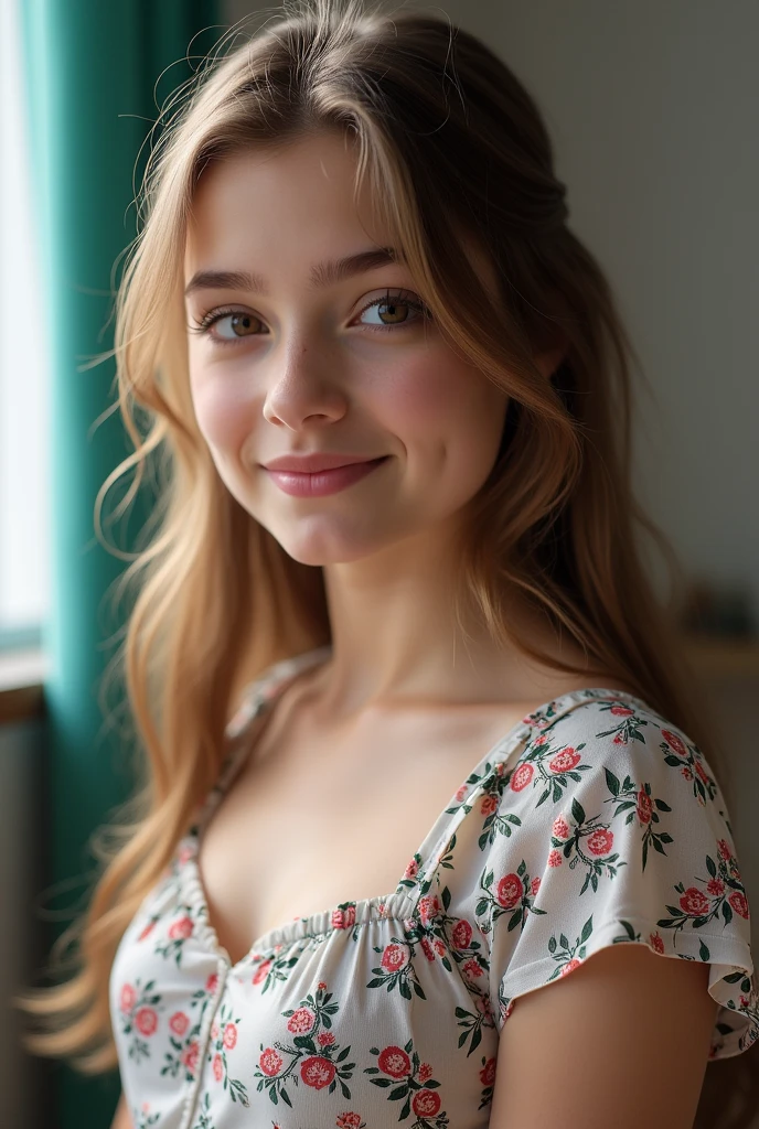 Gadis sekolah Rusia berusia 9 tahun yang cantik dan seksi, kurus, rambut pirang panjang, mata biru, wajah bayi, latar belakang bagus, pusar indah, payudara besar, tersenyum, bibir besar, tidak berpakaian, rok pendek merah kecil, celana dalam tali putih mungil, takut, kaki indah, tungkai indah, pantat indah, kaus kaki putih panjang, duduk di tempat tidur di kamar tidur, pantat indah.