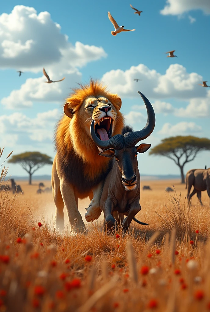 Create Lion eat