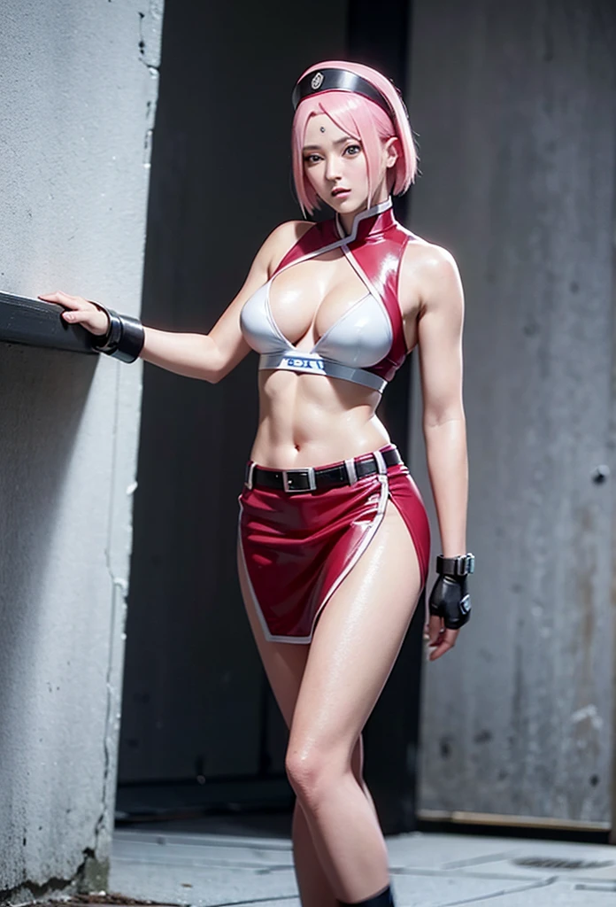 Masterpiece,Solo,One Girl,Sakura Haruno,(Boruto)Big Breasts,Perfect Body,Sexy Body Hot,Ultra High Quality,Ultra High Resolution,Photograph 16K,Ultra Detailed,Short Hair,Beautiful,Beautiful Girls,Female Police Theme,Female Police Uniform,Police Short Skirt,Police Hat,Sexy Body Hot,Sexy Uniform,Street Version