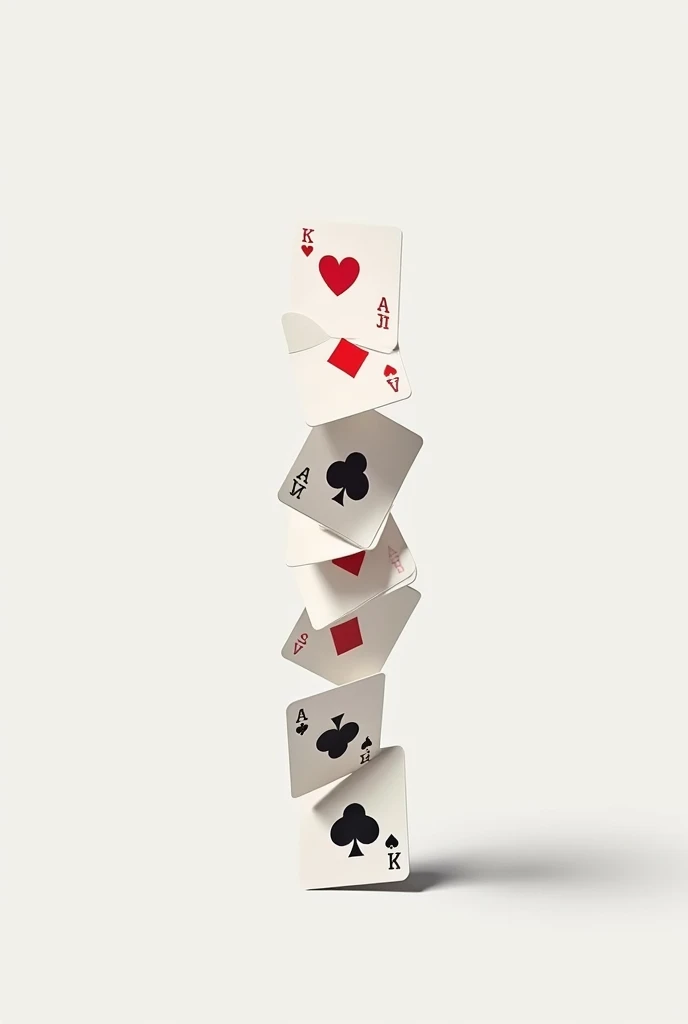 Building a card tower by carefully placing playing cards、The deciding factor is how tall a tower you can build.、The gallery watches、Very beautiful female player、Press Photography、(Highest quality, masterpiece, High resolution)、8k、wallpaper、