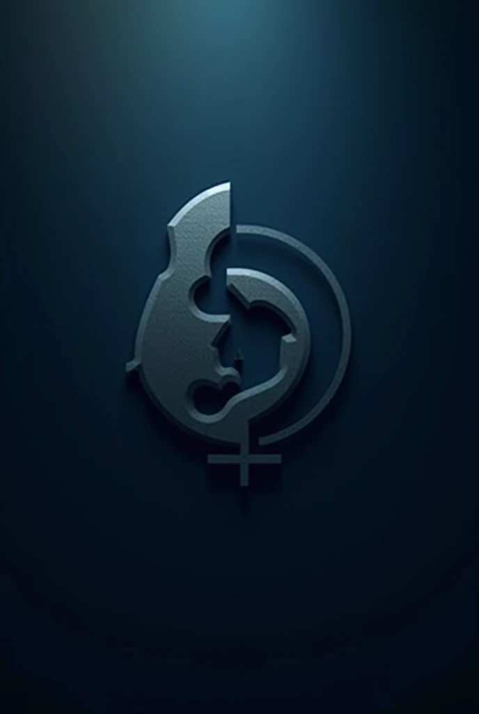 simple but creative gender and development logo and a little bit dark