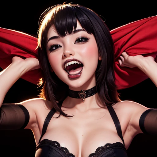 Extraordinaria belleza de chicas vampiro ,long teeth fangs vampire, nswf, highres 12k wallpaper