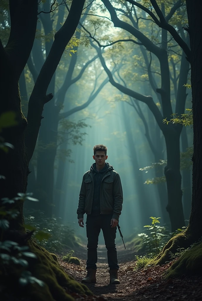 a guys in Woods ( dramatic )