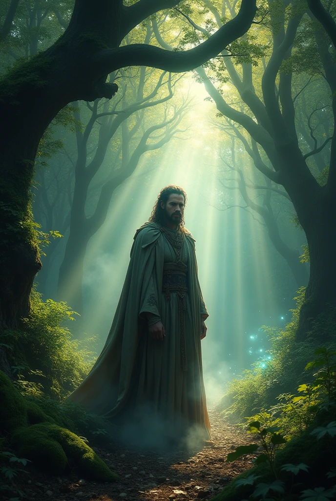 a guys in Woods ( dramatic ) he became a mythologcal god