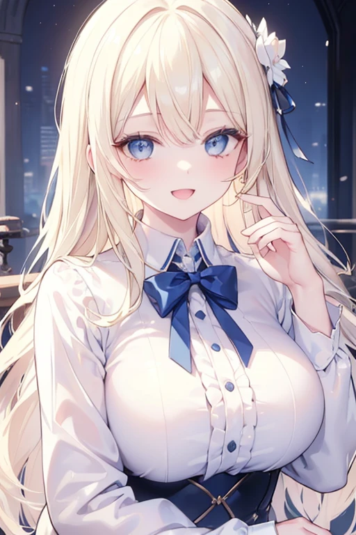 (masterpiece, best quality), intricate details,
1girl, blonde hair, blue eyes, light blonde hair, white hair tips,
Big breasts, smiling, opened mouth, wear white shirt, long Sleeve shirt, blue checkered shirt, Park background