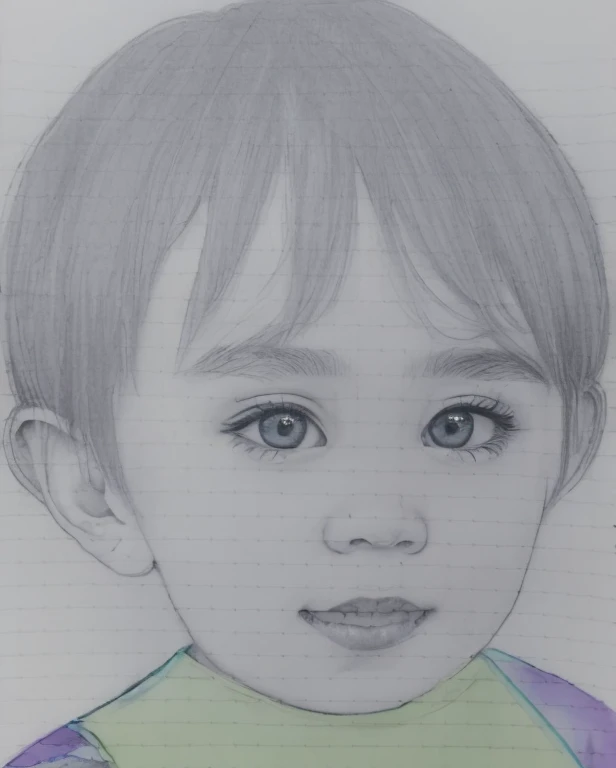 Realistic color photography style、Smiling emphasizes nasolabial folds. Make the chin a little thinner and accentuate the nasolabial folds.、I want it to look more like a color photograph..............。3 year old boy, Xu々To、Clearly visible、Emphasizes deep nasolabial folds from nose to mouth、Generate left and right dimples、Show me your beautiful smile.。Make your eyes look cute with double eyelids.Please make a live-action version。There is a lot of ketchup around the mouth、To-sai