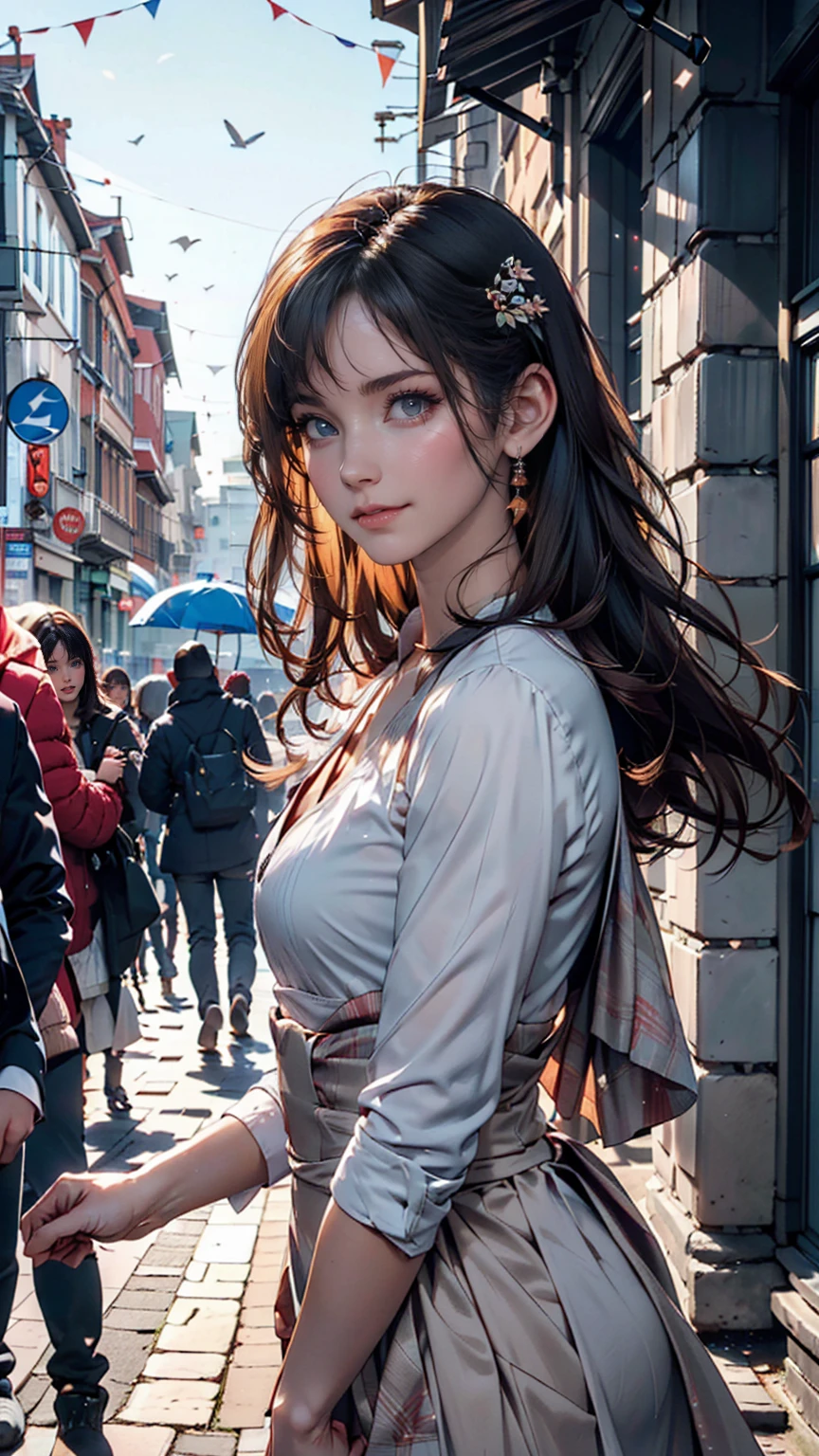 (Humans are the same, they gather when it's convenient. But I'll be by your side no matter what. Just like you believed in me and stayed by my side then, the clear sky right after the New Year, even though a cold wind blows, the world bathed in sunlight is full of anticipation for a new beginning.