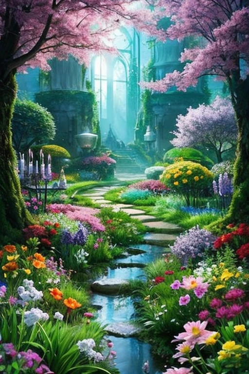 background, Fantasy, wonderful, Fantasy, garden, future, Don't draw people
