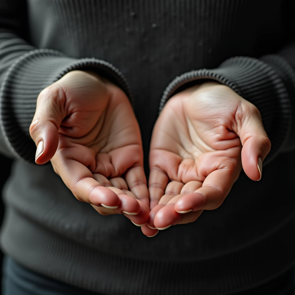 close-up of Hands.👍
