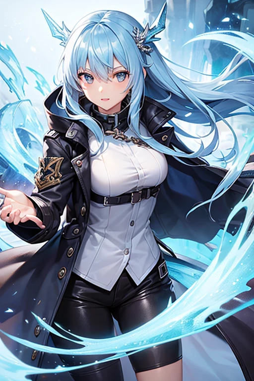 Ice Dragon Waifu trench coat 