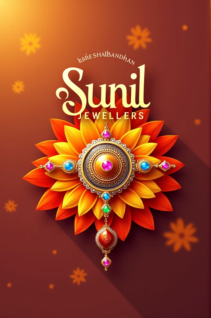 A logo for my Jwellery shop with rakshabandhan Festival
Name sunil Jwellers
Place fazilnagar