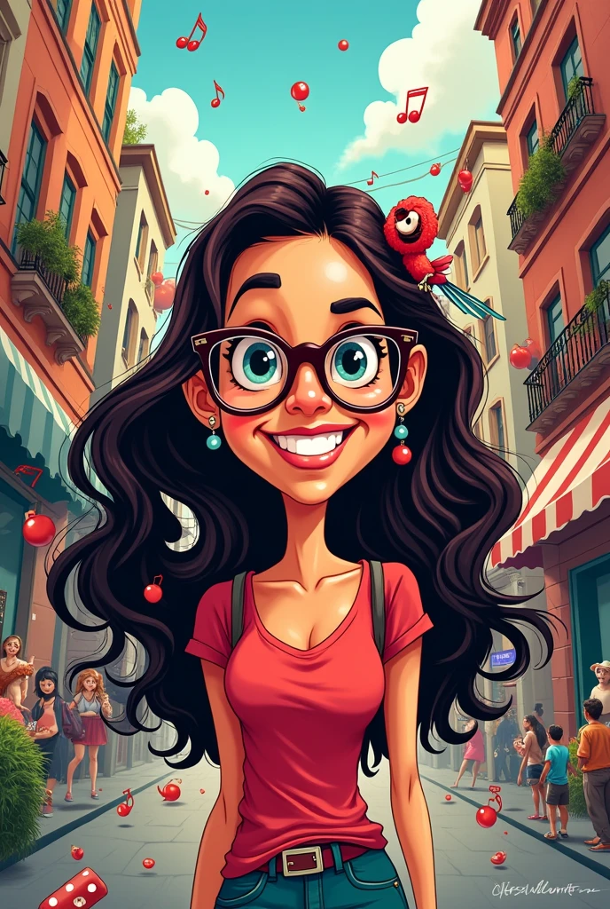 Juliana Villafuerte, caricarture