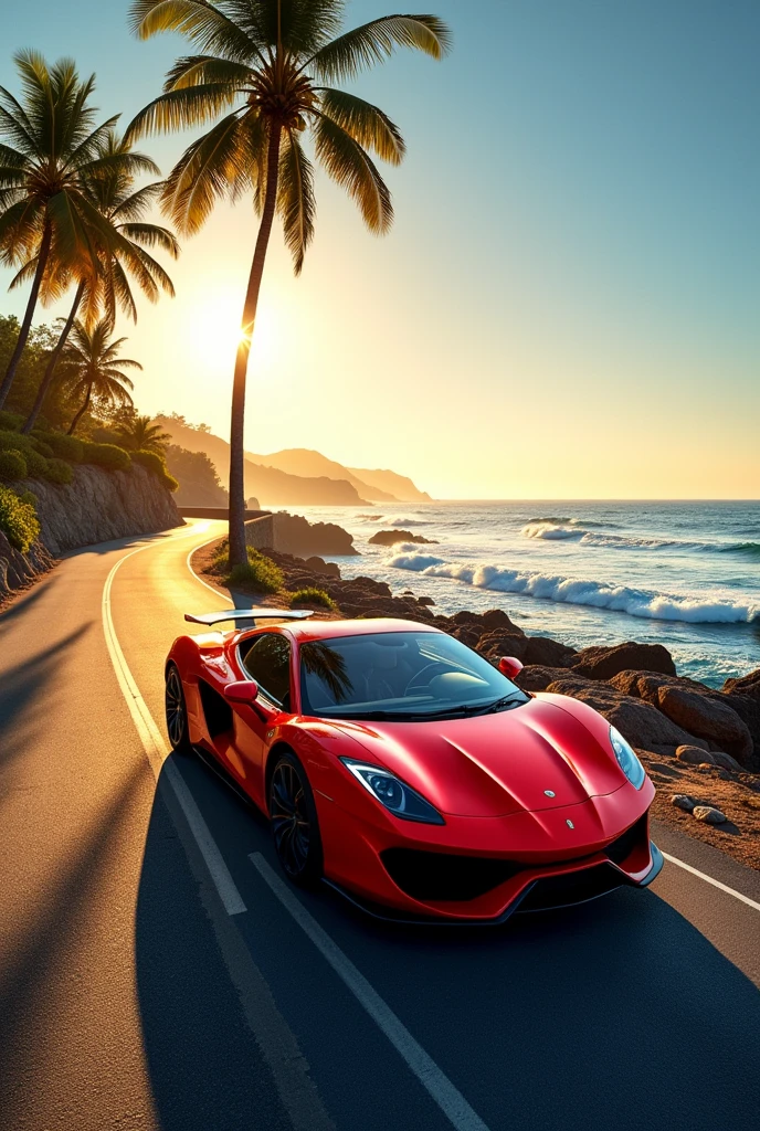 Car at sun