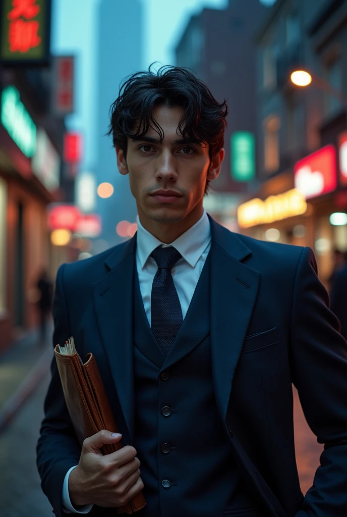 Young man, police detective 