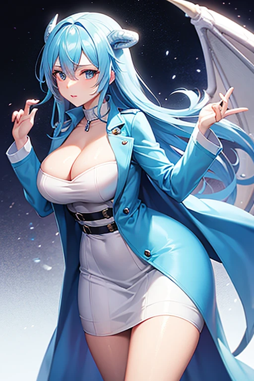 Ice Dragon Waifu milf trench coat 