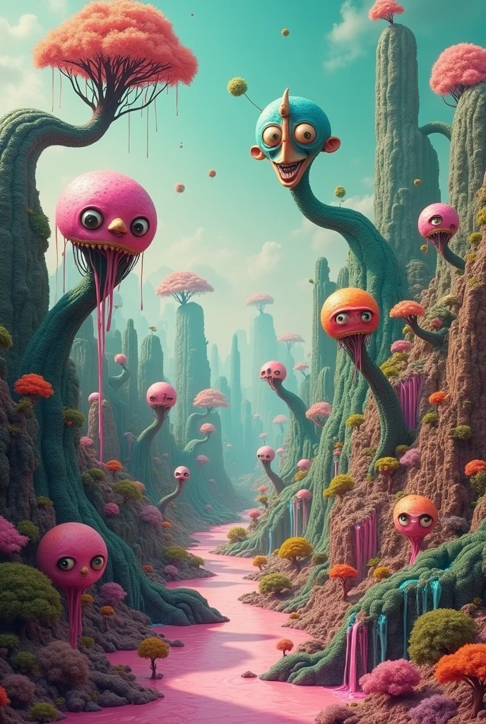 Create an image of a distorted world