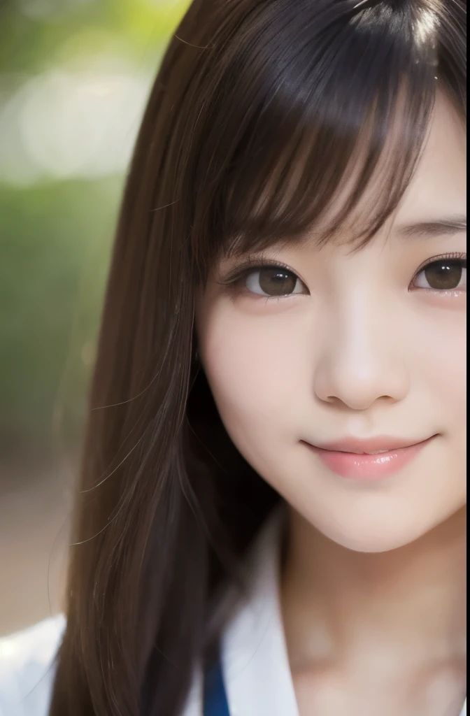 best quality, face focus, soft light, ultra high res, (photorealistic:1.4), RAW photo,(Shinozaki Ai), white skin, kawaii, 1 Japanese girl, solo, cute, (smile), (pupil, lights in the eyes),  detailed beautiful face, Medium-sized breasts,(high resolution detail of human skin texture),(long hair),(portrait), upper body, white traditional kimono