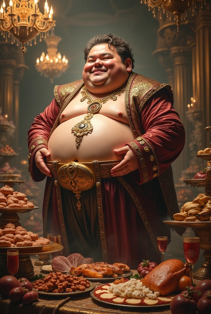 Gluttony in person