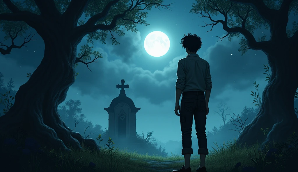One night, a young man named Arif, who had just moved to the village, heard a story about the "Nameless Grave" from the village elders. Unlike other residents, Arif does not believe in mystical things. He thought the story was just a myth to scare people. Full of curiosity, he decided to visit the grave and prove that all the stories were not true.