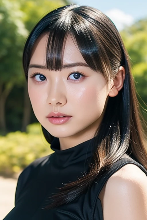 masterpiece, Highest quality,  Unreal Engine,  Super Resolution,  Very detailed, Complex, colorful, Clear images, Sharp focus, Digital Blending, 

One beautiful woman, One Japan actress, ashidamana, Perfect Eyes, Perfect Face, Ultra detailed hair, Ultra detailed face, Very detailed lips,Vivid expression, Healthy Body, Detailed sweat glands of beautiful and cute real Asian mix, Smooth skin texture, Carefully drawn,

(humidity:1.2), Beautiful Eyes, (Attractive face:1.2), (Beautiful Skin), (Big Breasts), (Super glossy wetsuit), Puffy nipples, Tight waist, Sticky with sweat, (Oily skin), oily suit, In a dynamic pose,

Studio Photo, Outdoor, At the Beach, cowboy shot, 