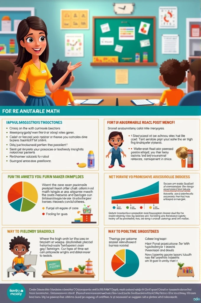 Power point presentation make 6 slides on math subject and orientation for parents