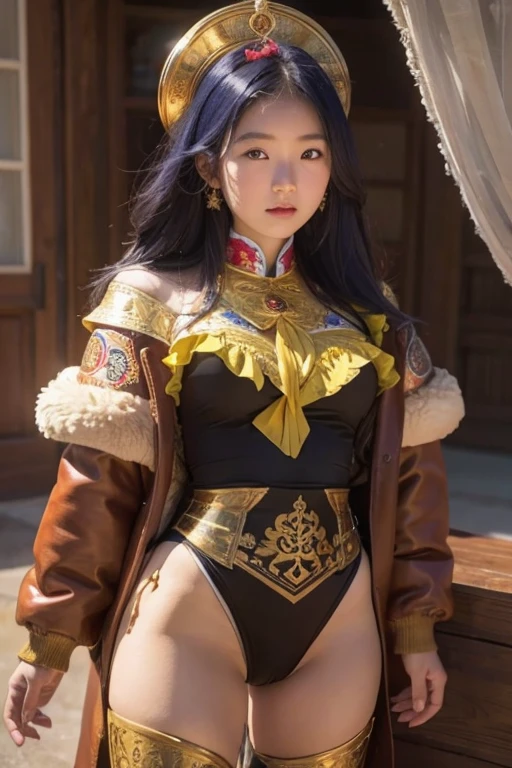 Mongolian Girl, 12, Diaper