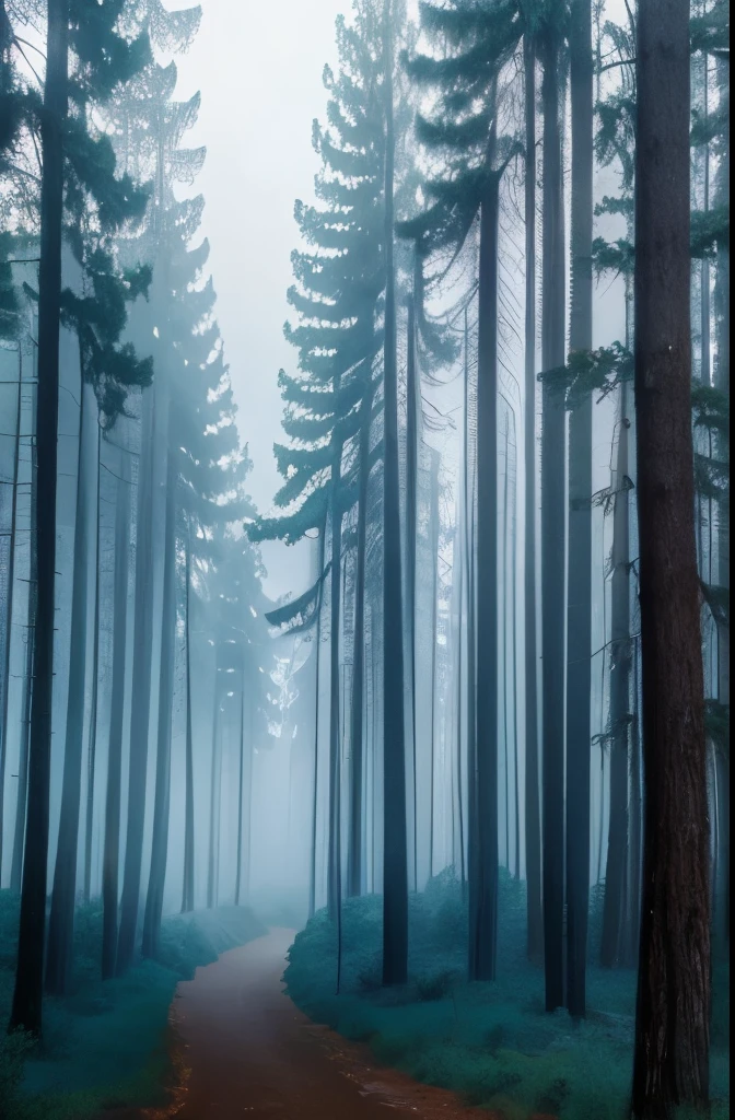 tall pine trees in a forest with a foggy sky, pine forest, florida, pine forests, sparse pine forest, swamp forest, lush evergreen forest, in serene forest setting, evergreen forest, serene forest setting, lush forest landscape, tropical forest, lush forest in background, dark pine trees, marsh vegetation, peaceful lushious forest, dense forest
