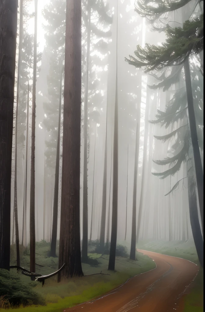 tall pine trees in a forest with a foggy sky, pine forest, florida, pine forests, sparse pine forest, swamp forest, lush evergreen forest, in serene forest setting, evergreen forest, serene forest setting, lush forest landscape, tropical forest, lush forest in background, dark pine trees, marsh vegetation, peaceful lushious forest, dense forest