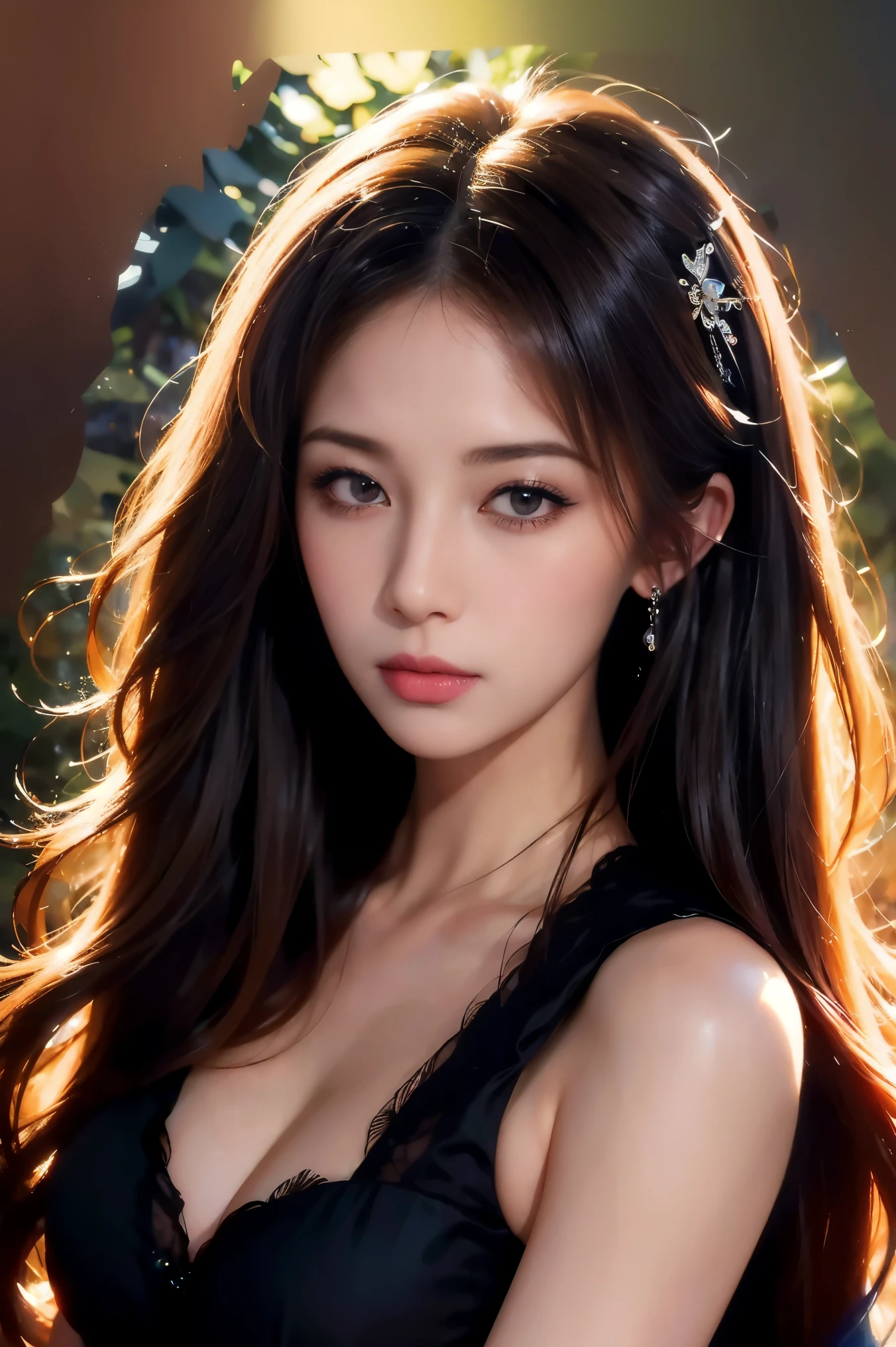 Mysterious Dark Princess, Mary R.,perfectly structured, (aquarelle), Digital illustration, style of anime, The content is very detailed, Volumetriclighting,, pastelcolor, dynamic combination, The image is clear and sharp, (Exquisite, sublimation:1.2), Indescribably beautiful,
