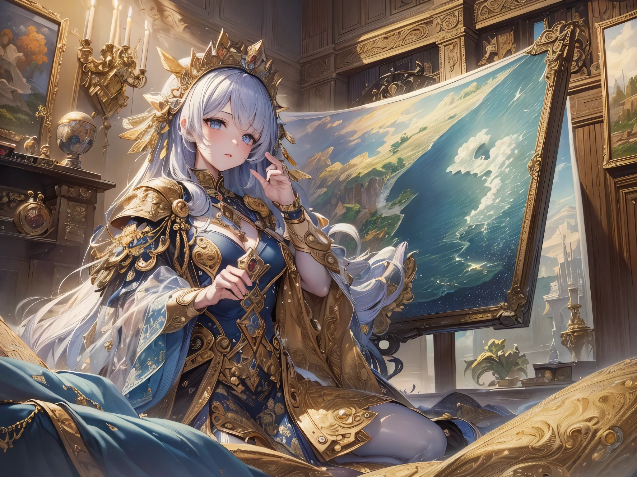 ((Highest quality)),(Ultra-high resolution),(Super detailed),(Detailed Description),((The best CG)),(masterpiece),Highly detailed art,(Art with precise detail:1.5),