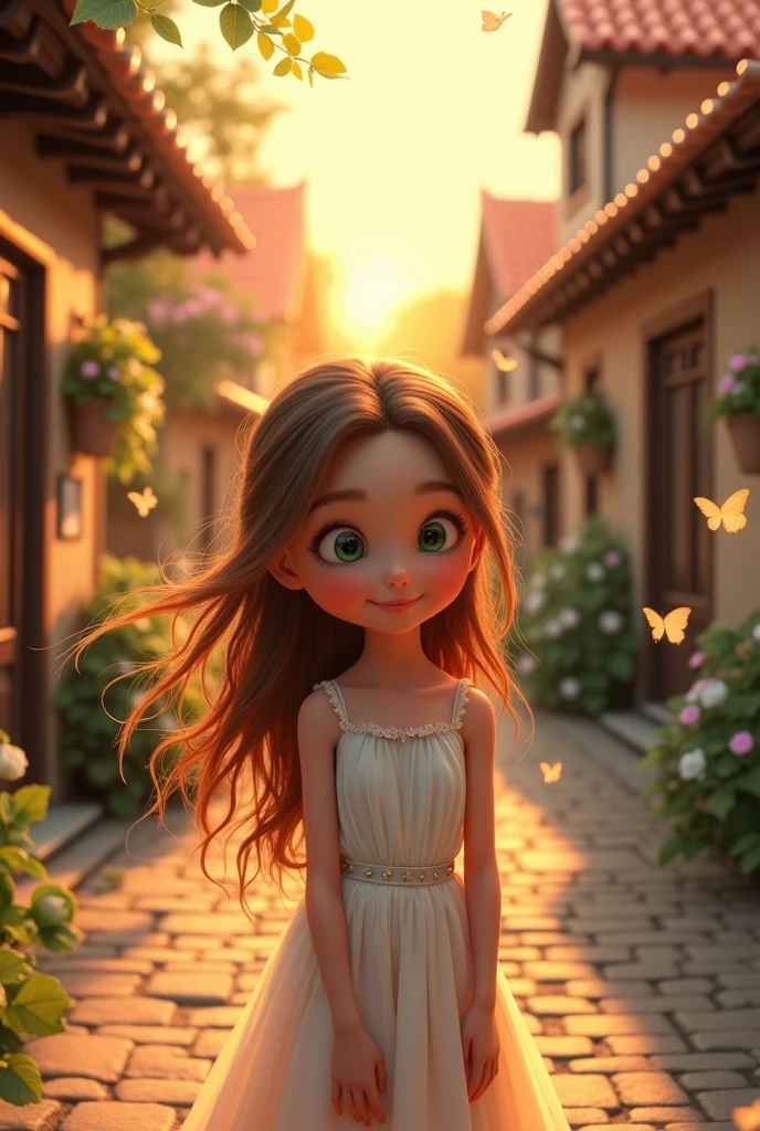 18+ girl blush ai 3d image village