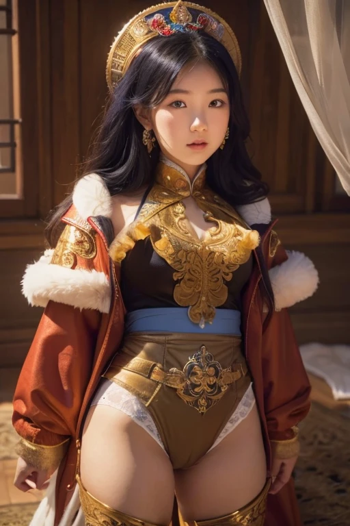 Mongolian Girl, 12, Diaper