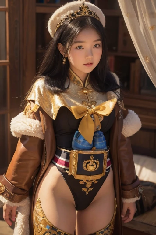 Mongolian Girl, 12, Diaper