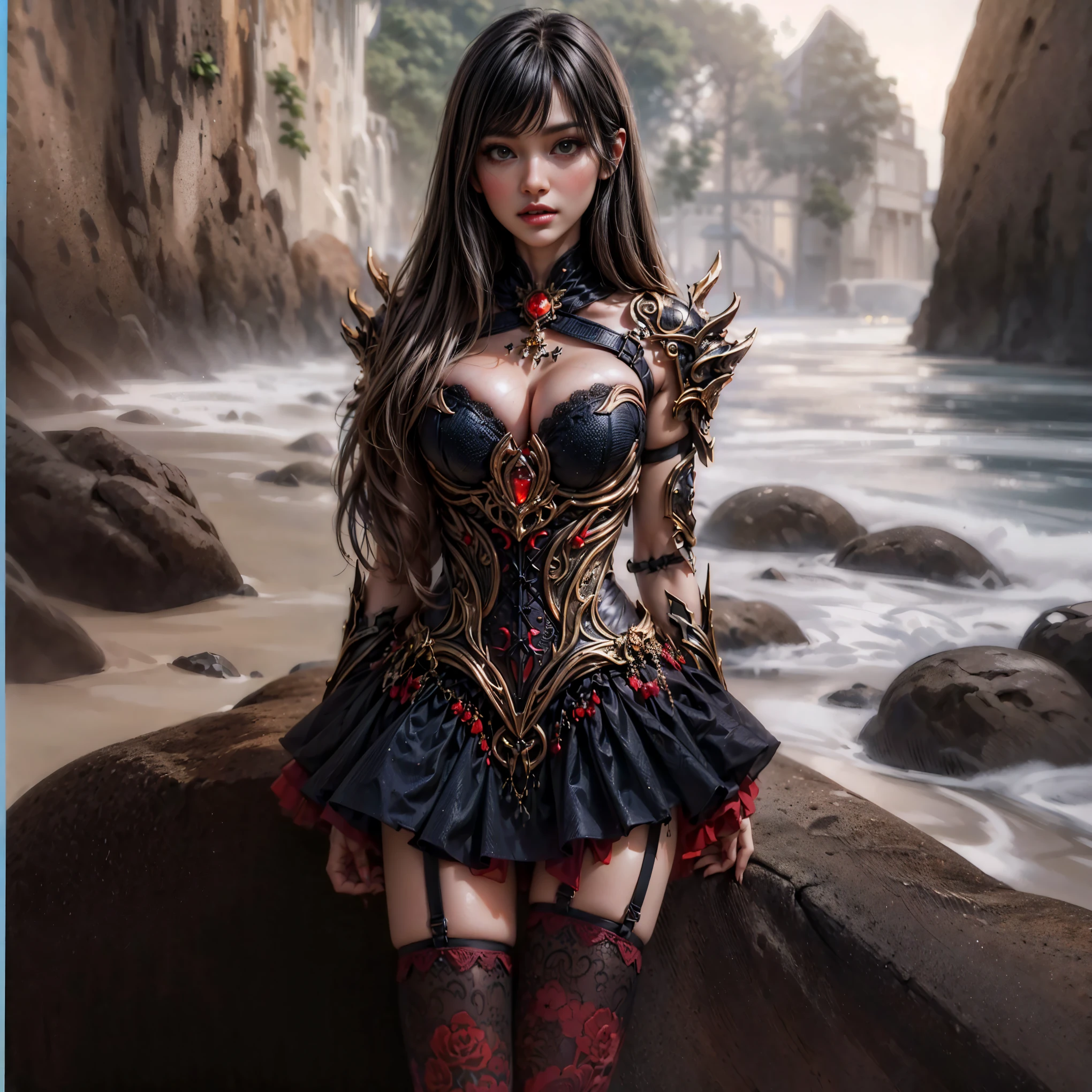 (Extreme HDR) (brightness FX) Photo of an asian woman gigantic Breast 'white skin' with long hair flowing in the wind, wearing a black batik patterned costume, a V-cut strapless corset style batik dress made of carbon patterned satin, a very narrow and stiff V-cut waist decorated with blue jewels, a luxurious long skirt, looks beautiful and stunning, very realistic and detailed, with a royal palace in the background, sitting on a boat, behind it is a blue moon. hyper realistic, hyper detail clothing, Detailed gemstones, masterpiece, best quality:1.2),,(8k,highres,RAW photo,realistic,photo-realistic:1.3),(detailed skin texture,detailed cloth texture, beautiful detailed face:1.25),professional lighting,photon mapping,beautiful soft light,radiosity,physically-based rendering,raytracing, model shoot style, model shoot style, (extremely detailed CG unity 8k wallpaper), full shot body photo of the most beautiful artwork in the world (NSFW), (Nude), (Naked), (carbon fiber corset) (green veiny breast) (steampunk corset) (glowing dress) (blue moon) (cloud)