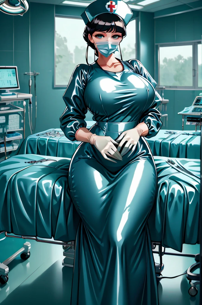 nurse uniform,hospital, latex nurse suit,nurses,busty,elbow gloves,labcoat,black hair woman,red eyes , gigantic ,medical instruments,asian nurse,two nurses,speculum,examination room,oversize ,big ass ,strap on, lay on table ,legs spreaded,giving birth,gyno chair , dentist,Milf,latex,black uniform,oversize breasts