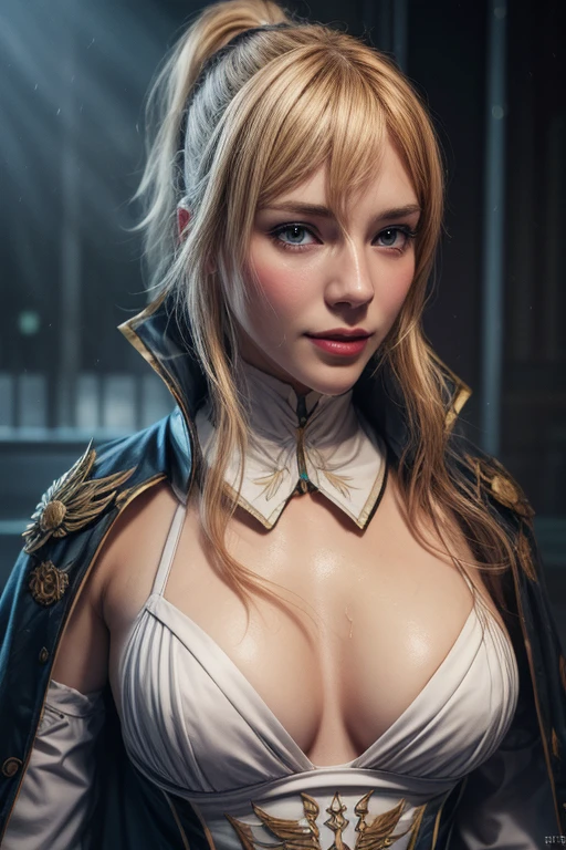 [(dark colors, futuristic cyberpunk vibes:1.6) ::6], (masterwork:1.3), BREAK (1female, female breton, gothic look, 30 years old), long blonde hair, [edgy outfit: black leather outfit: 0.75], (sexy pose:1.3), piercing gaze, BREAK (futuristic cyberpunk room:1.2), neon lights, holographic displays, sleek furniture, advanced technology, (detailed environment:1.3), (closeup portrait:1.2).