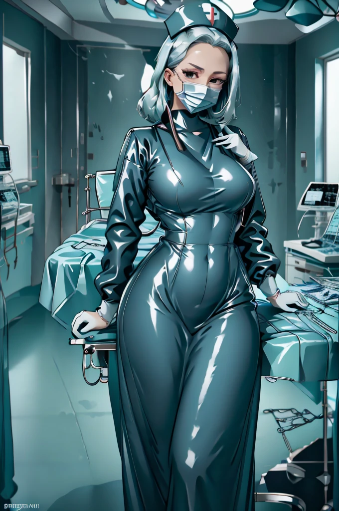 nurse uniform,hospital, latex nurse suit,nurses,busty,elbow gloves,labcoat,black hair woman,red eyes , gigantic ,medical instruments,asian nurse,two nurses,speculum,examination room,oversize ,big ass ,strap on, lay on table ,legs spreaded,giving birth,gyno chair , dentist,Milf,latex,black uniform,oversize breasts