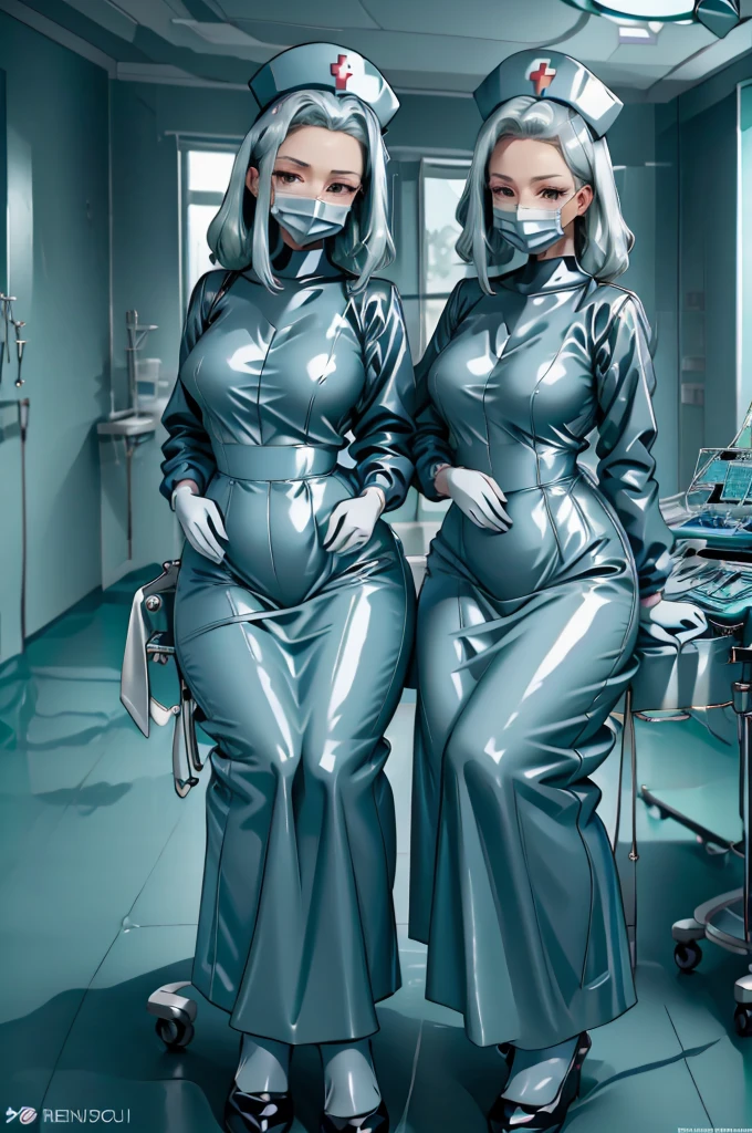 nurse uniform,hospital, latex nurse suit,nurses,busty,elbow gloves,labcoat,black hair woman,red eyes , gigantic ,medical instruments,asian nurse,two nurses,speculum,examination room,oversize ,big ass ,strap on, lay on table ,legs spreaded,giving birth,gyno chair , dentist,Milf,latex,black uniform,oversize breasts