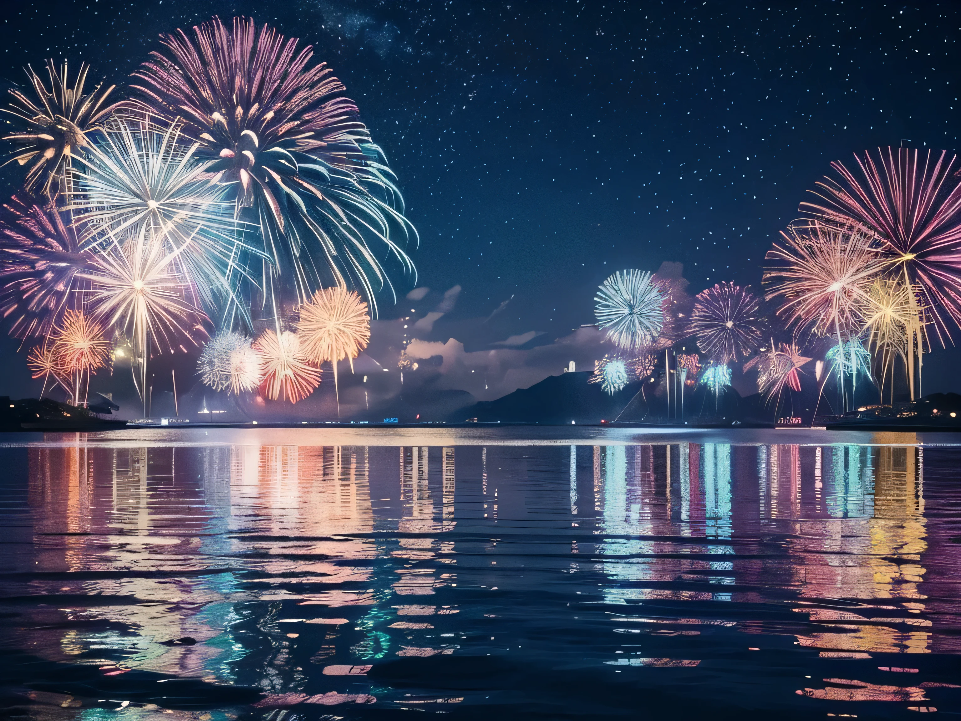 Summer vacation fireworks heatstroke prevention watercolor background rainy season wallpaper texture handwritten paint illustration Tanabata summer early summer summer festival water-soluble decoration pattern 7moon 8moon beautiful water flyer banner parts Nordic rgb splash gradation template frame hand-drawn fantastic stylish decoration sparks night view night event Obon decorative frame title heading sea cosmos image autumn cosmos