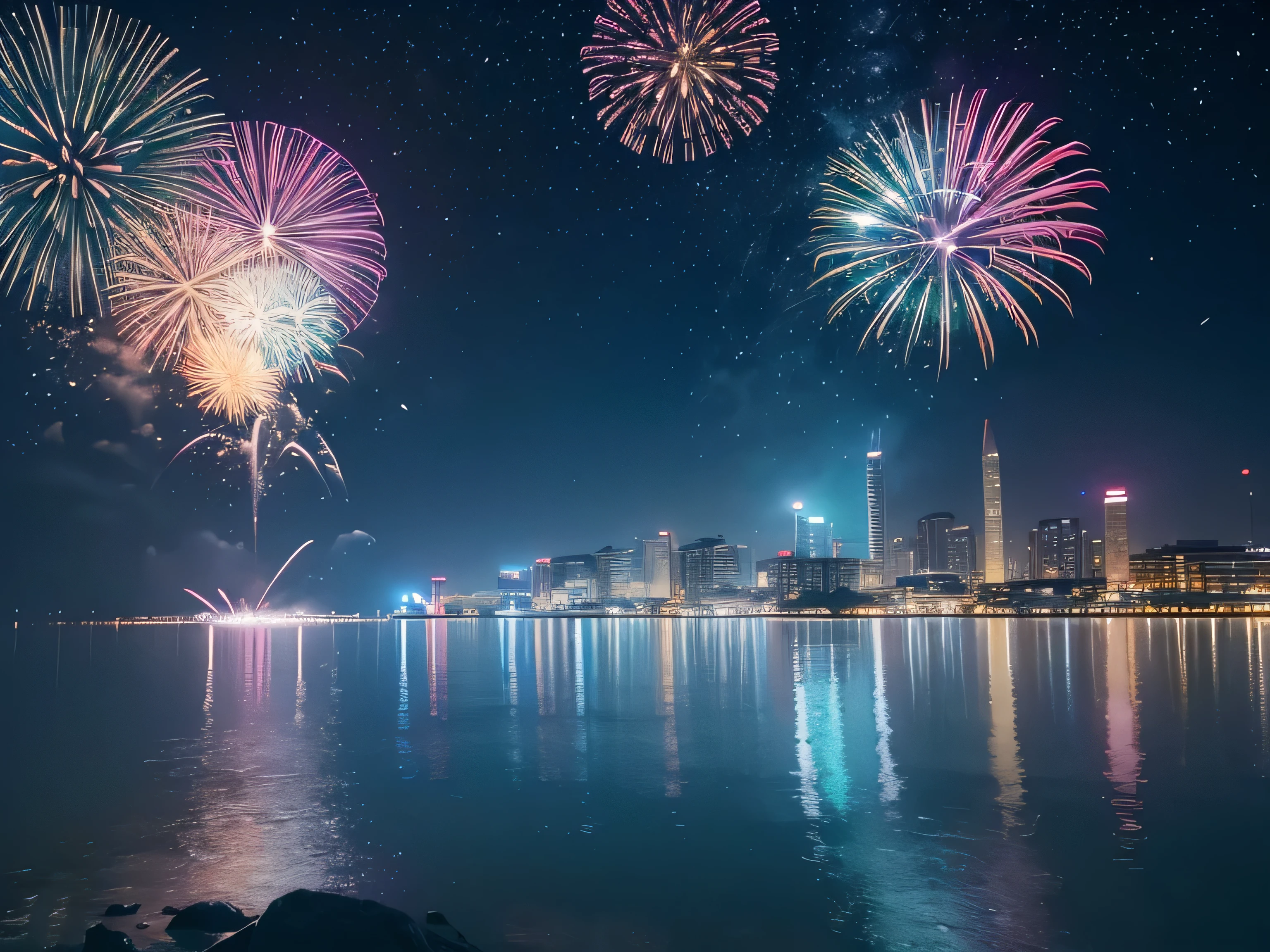 Summer vacation fireworks heatstroke prevention watercolor background rainy season wallpaper texture handwritten paint illustration Tanabata summer early summer summer festival water-soluble decoration pattern 7moon 8moon beautiful water flyer banner parts Nordic rgb splash gradation template frame hand-drawn fantastic stylish decoration sparks night view night event Obon decorative frame title heading sea cosmos image autumn cosmos