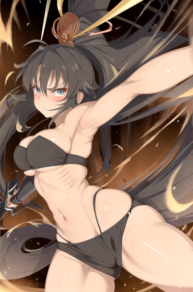 NSFW, HENTAI, Booty exposure, Cheeky peeks, Bottom worship, Ass flaunting, masterpiece, best quality,homura (senran kagura), 1girl, Body and Physique:
Homura has a well-defined, athletic build that reflects her ninja training. Her body is lean and toned, with prominent muscle definition in her arms and legs, indicating her strength and agility. Her waist is narrow, leading to a more pronounced hourglass figure, which is accentuated by the design of her outfit. Her posture is often upright and confident, embodying the discipline and skill of a seasoned warrior. Despite her sleek and agile appearance, she maintains a strong and resilient physique, essential for her role in battle.
Additional Details:
Homura’s overall appearance is designed to convey both her prowess as a fighter and her striking, almost intimidating presence. Her attire and demeanor highlight her dual nature: a fierce warrior with a strong sense of honor and a striking, elegant appearance. This balance of strength and grace makes her a memorable and visually compelling character in Senran Kagura. Homura’s eyes are a vivid, captivating green, glowing with an intensity that reflects her fierce determination and unwavering spirit. Her gaze is sharp and focused, often fixed with a resolute intensity that reveals her inner strength and leadership. The rich green hue of her eyes adds a striking contrast to her features, drawing attention and leaving a lasting impression on anyone who meets her gaze. Her facial features are well-defined and strong, perfectly complementing her confident and commanding presence. High, prominent cheekbones accentuate her face, giving her a look of determination and resilience. Her slightly arched eyebrows frame her eyes, further emphasizing her expressive and intense gaze. Homura’s nose is straight and balanced, adding to the symmetry and harmony of her facial features.