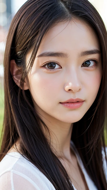 masterpiece, 最high quality, Ultra-high resolution, (Realistic:1.4), Beautiful face in every detail, high qualityの衣類, Amazing European Women, very cute, Portraiture, 肌が柔らかくてPerfect Face、Perfect Face, Shoot your hair, 8k resolution,Super Realistic,Very detailed,high quality, Broad perspective