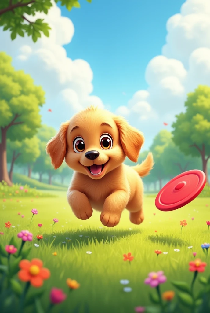 Cute dog character