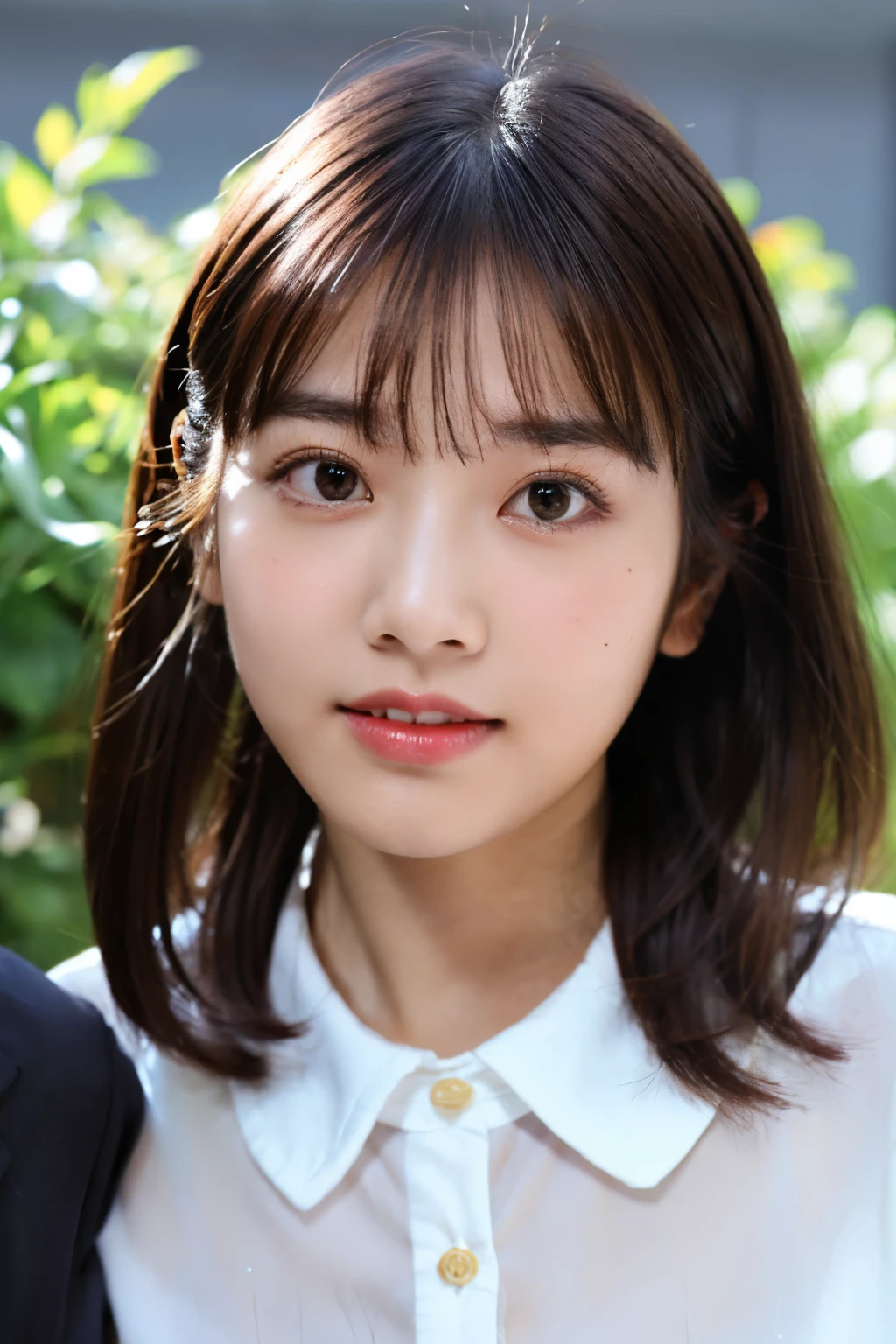 ((Highest quality)), ((masterpiece)), (detailed), 1 person, Run-6500-v1.1, (RAW Photos:1.2), (Photorealistic), beautiful and detailed, (Genuine: 1.4), short hair、Long sleeve shirt、Photographed in front of a white wall、Very detailedな目と顔, Beautiful and beautiful eyes、Large file size, High resolution, Very detailed, Highest quality, [masterpiece:1.6], Awareness-raising, Very detailed, Hmph, finely, Highest quality, 8k wallpaper, 1 person, 32 years old, Perfect figure, Cute droopy eyes、Beautiful big eyes、 Highest quality, eye shadow, Upper Body, Portraiture, ((Full Body Shot:1.2))