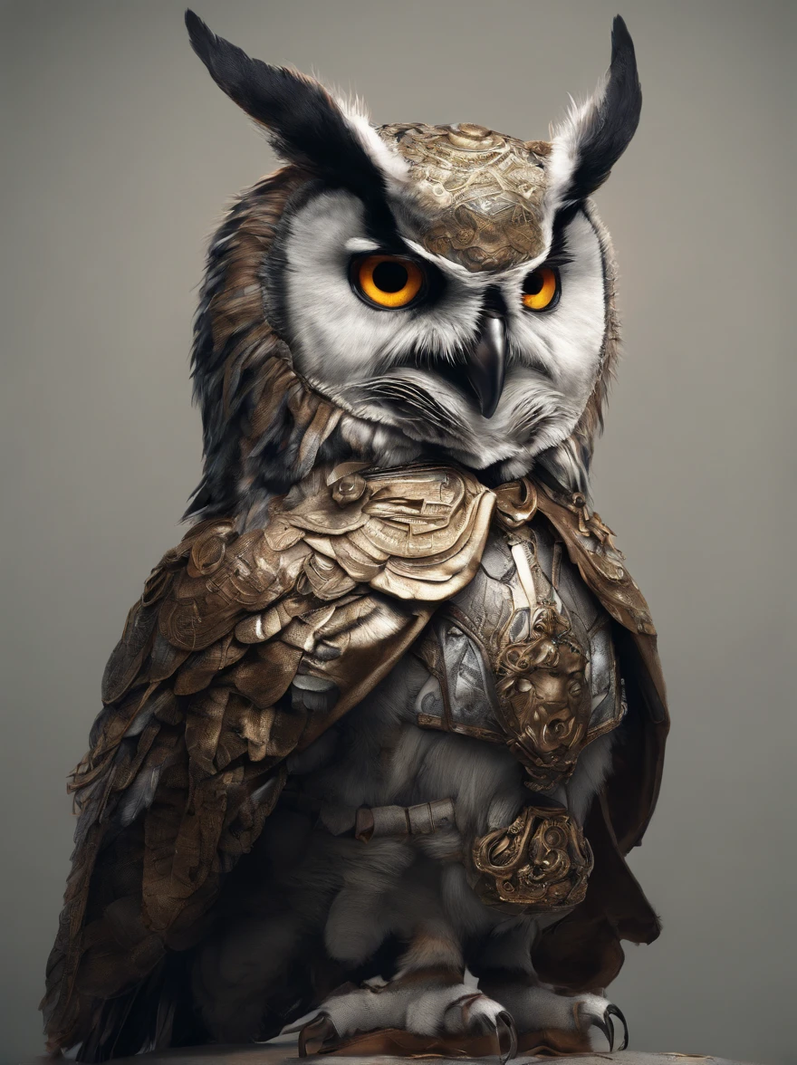 stunning image of a owl dressed as a Knight, moody, grainy, noisy, concept art, by Alberto Seveso, Cyril Rolando, Dan Mumford, Meaningful Visual Art, Detailed Painting, Digital Illustration, Unreal Engine 5, 32k maximalist, hyperdetailed fantasy art, 3d digital art, sharp focus, masterpiece, fine art"
Low Quality 