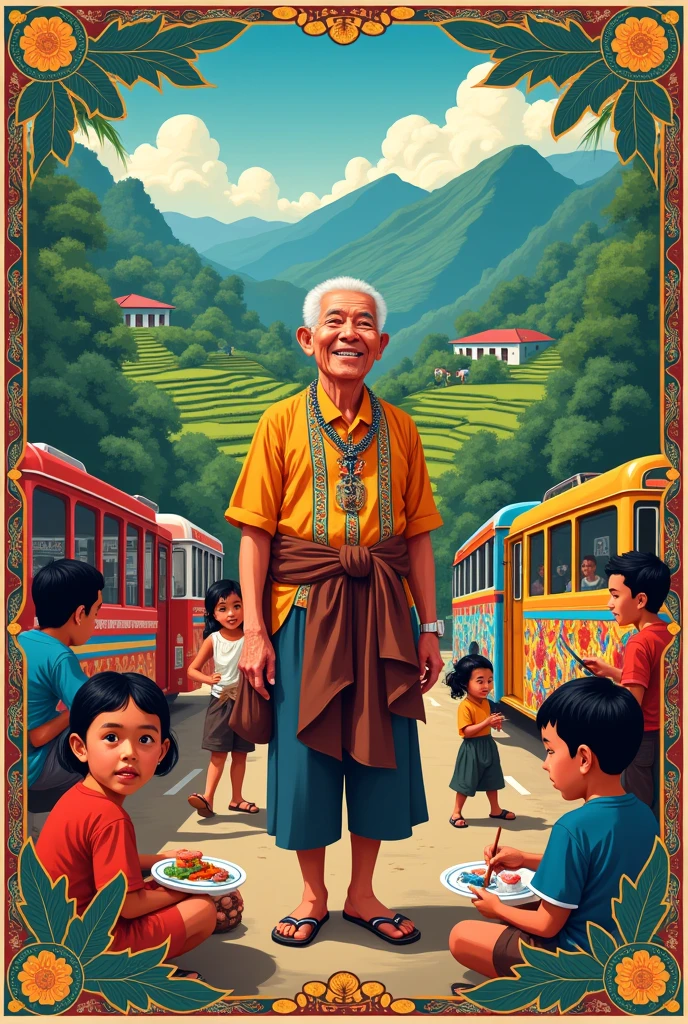 Demonstrate or a poster making of a holistic understanding of culture and society by illustration. In Philippines