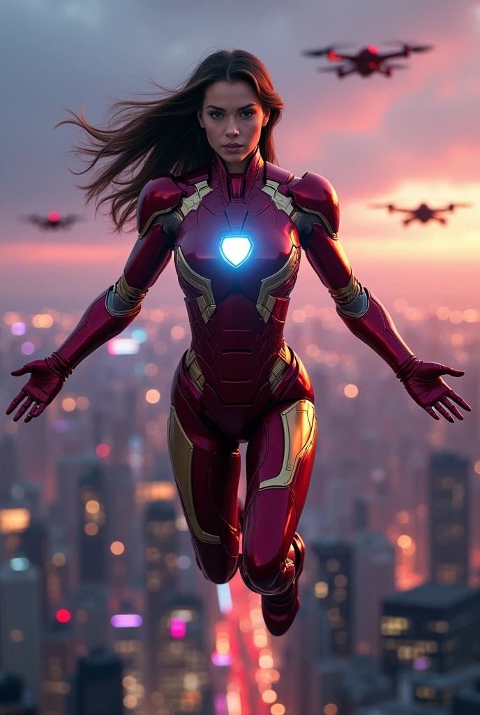 Iron man with female body